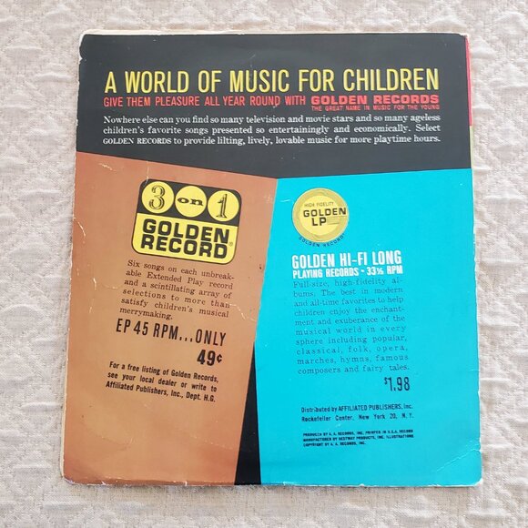 Vintage Little Golden 45 RPM Record Christmas Songs Sandpiper Chorus 402 TESTED - Picture 2 of 5